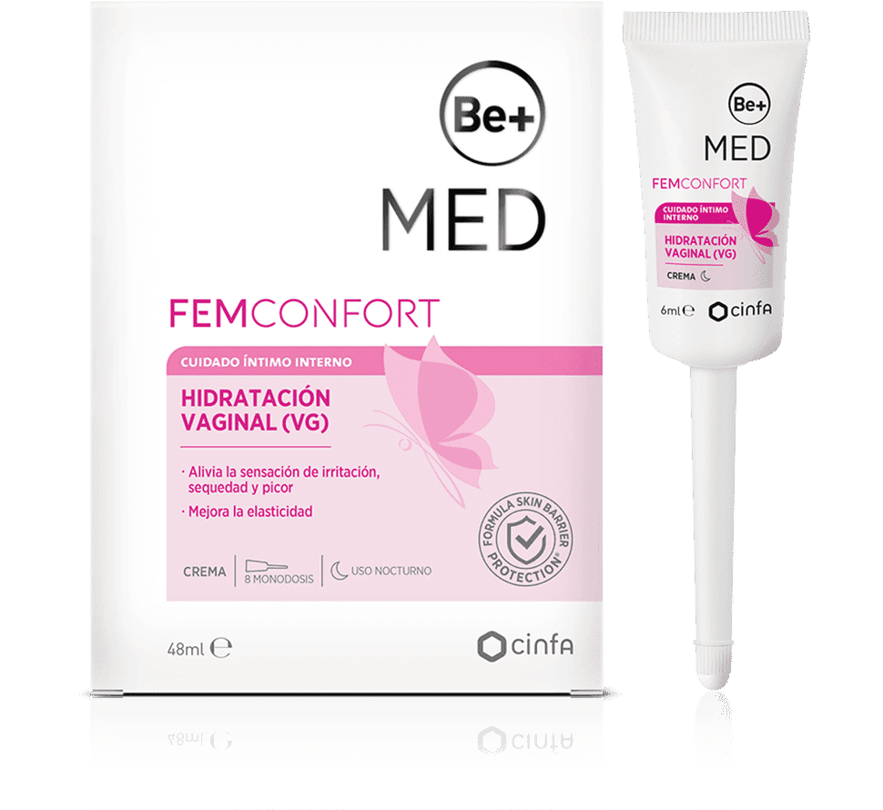 Be+ Med Femconfort Hidratación Vaginal Interna 8 monodosis
