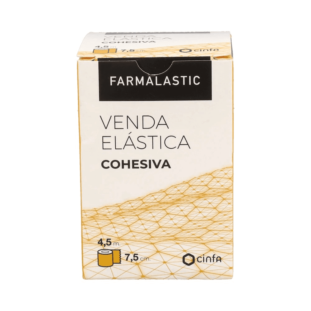 Farmalastic Venda Elástica Cohesiva Blanca 4,5m x 7,5cm